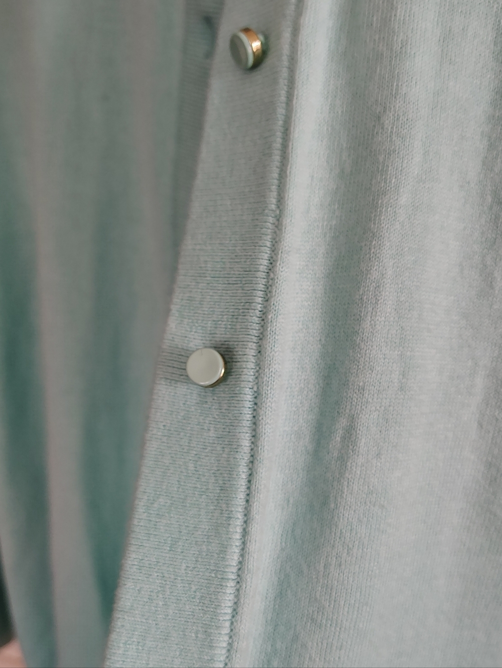 Kate Spade Somerset Mint Green Button Cardigan L - Picture 4 of 5
